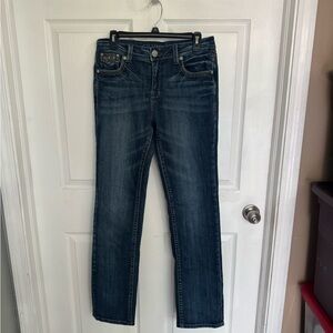 Grace in LA Indigo Straight Leg Jeans